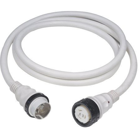 MARINCO 50A 125V Shore Power Cable - 50' - White 6153SPPW